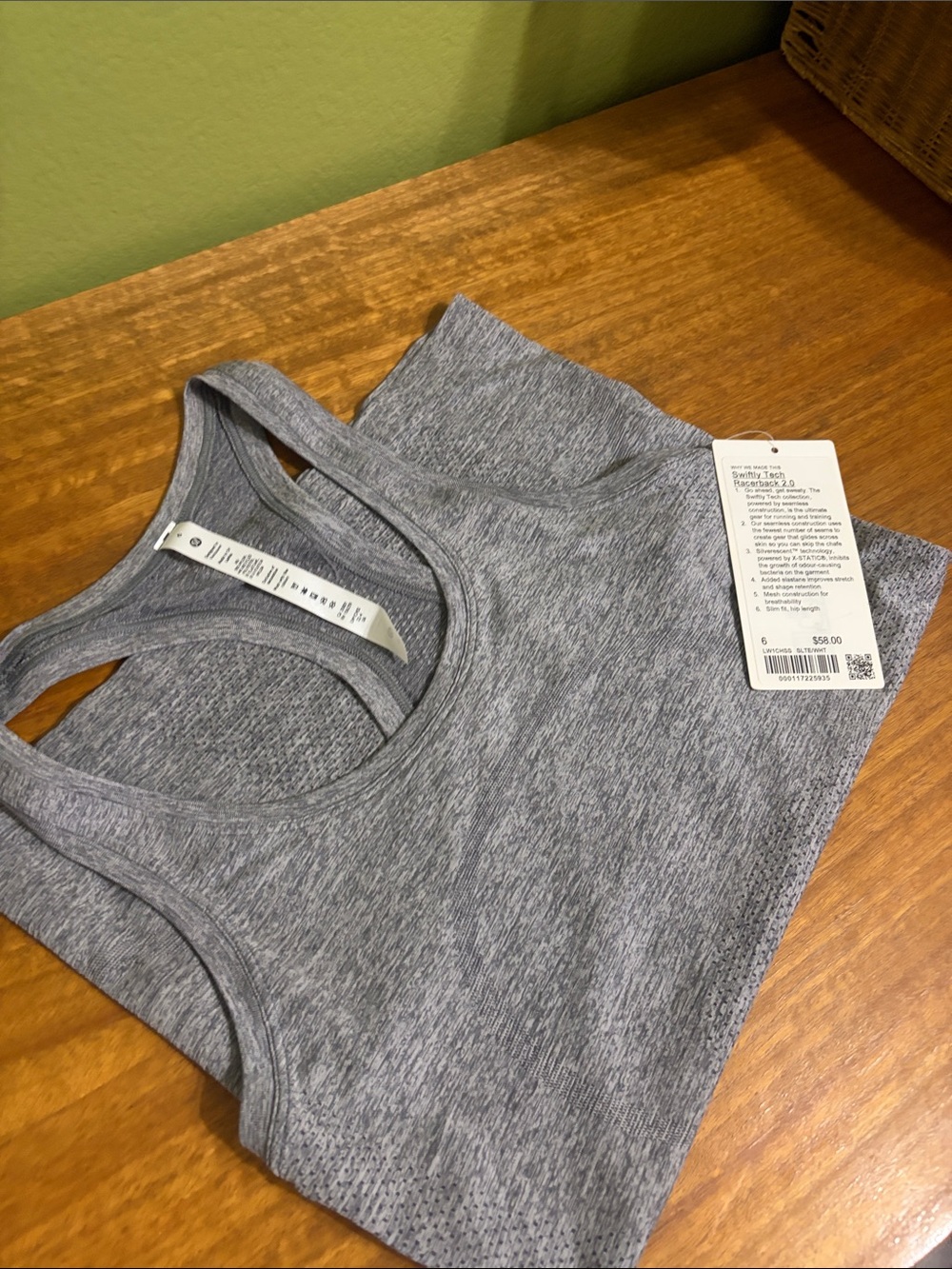 Lululemon Swiftly Tech 2.0 Gray Women's Racerback Tank Top